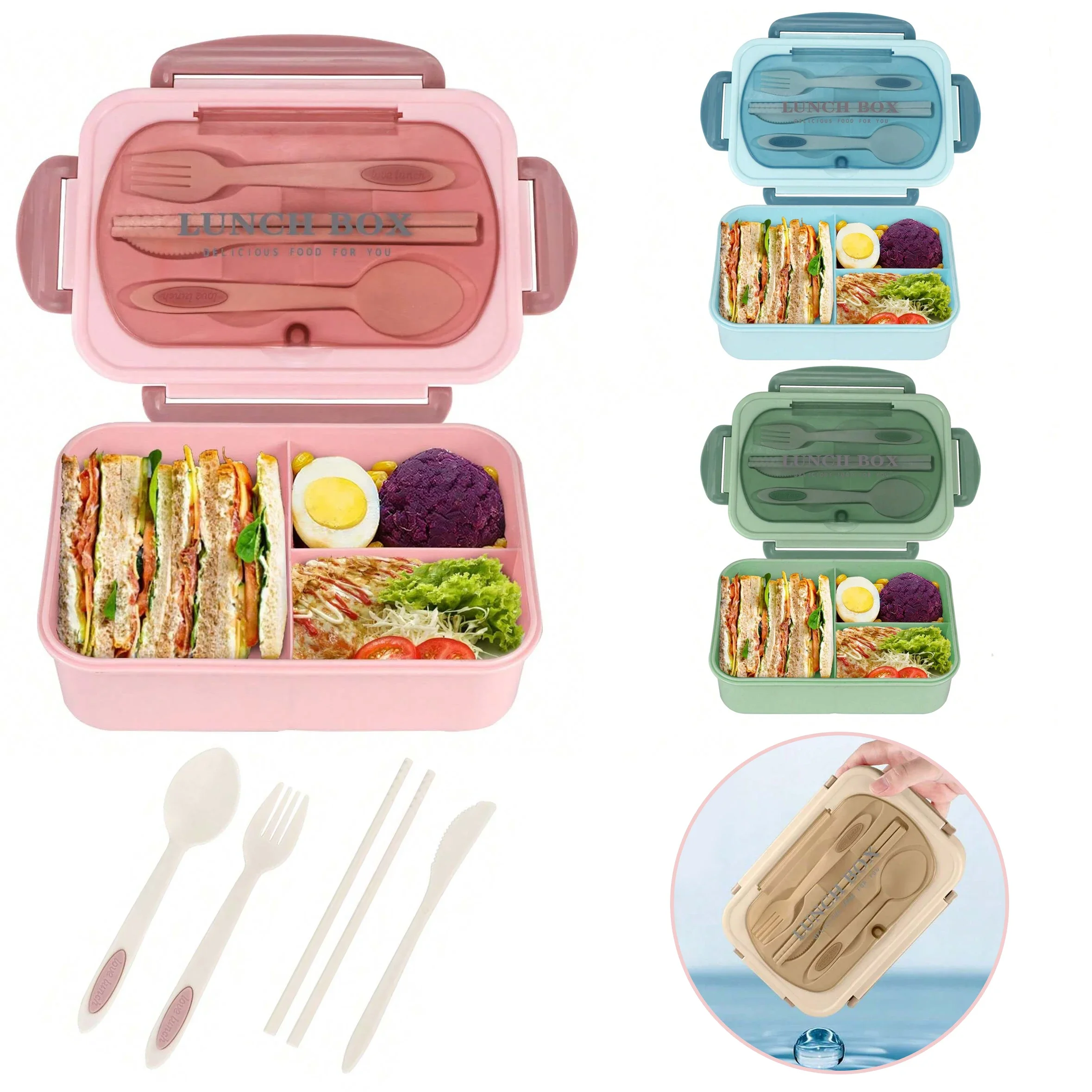 Men'S Accessories Rack - Pudełko Bento dla dorosłych z 3