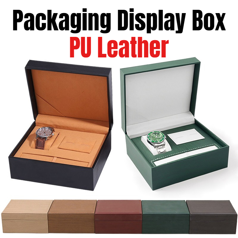 Cufflink Box Set - Luksusowy zestaw prezentowy z ekoskóry: pudełko