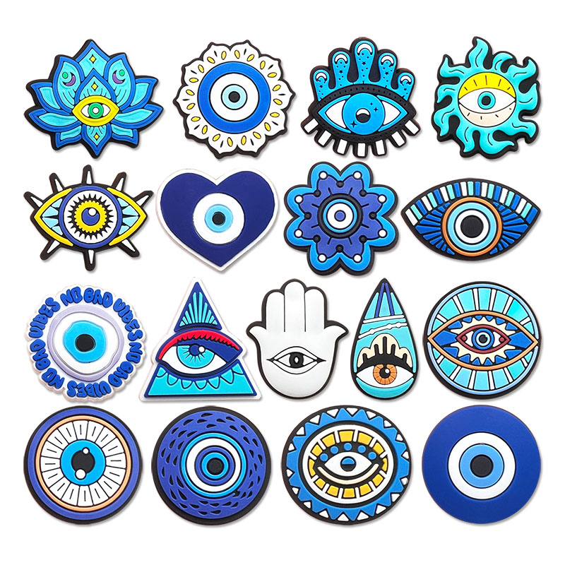 Men Accessories Evil Eye - Nowe Ozdoby do Butów z Motywem