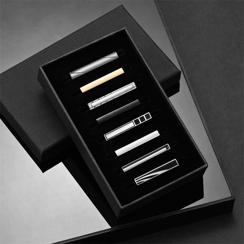 Cufflink Box Set - 8-częściowy zestaw krótkich spinek do krawata
