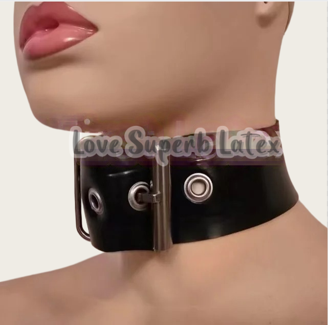 Men Accessories Neck Chain - 0.4mm Seksowny lateksowy choker na szyję,