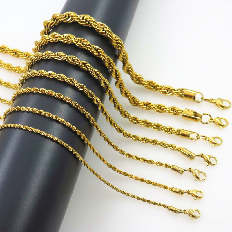 Lina kręcona ze stali nierdzew – Men Accessories Neck Chain recenzja i cena