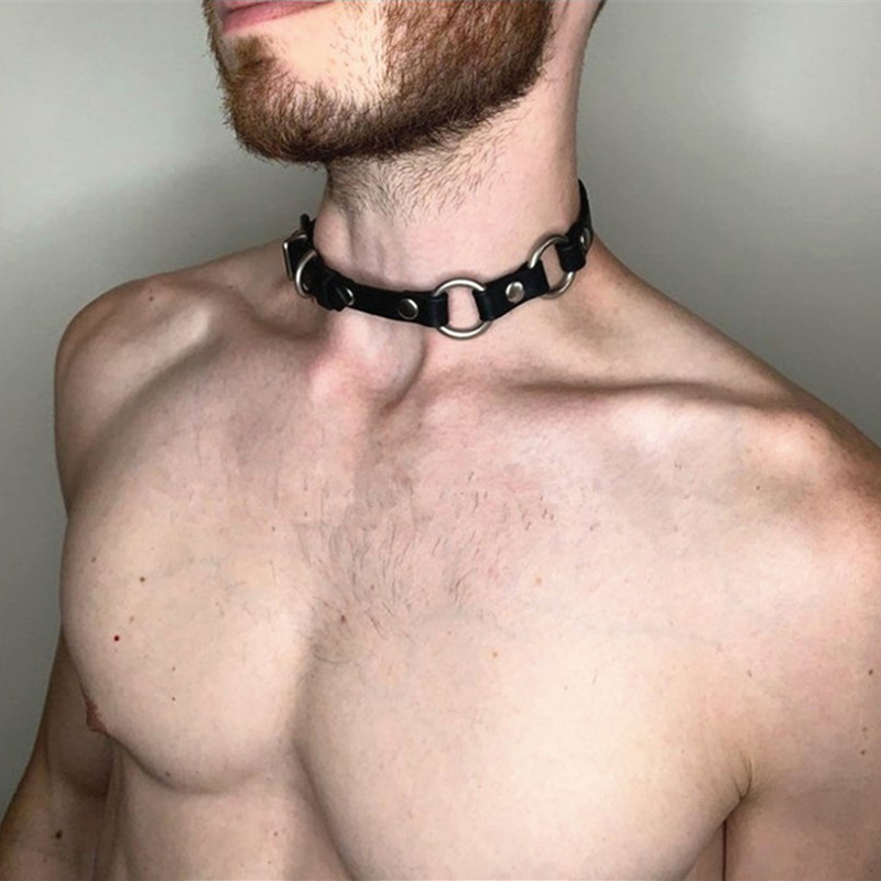 Stylowy choker ze skóry syntet – Men Accessories Neck Chain recenzja i cena