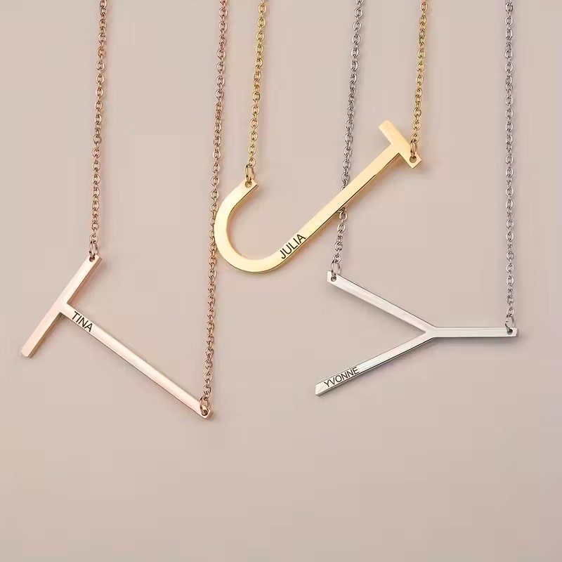 Naszyjniki z inicjałami na zam – Men Accessories Neck Chain recenzja i cena