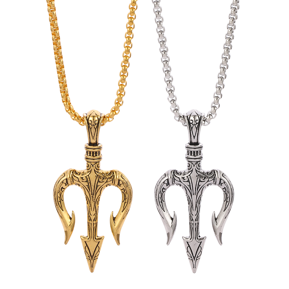 Punk Vintage Neptune trójząb n – Men Accessories Neck Chain recenzja i cena