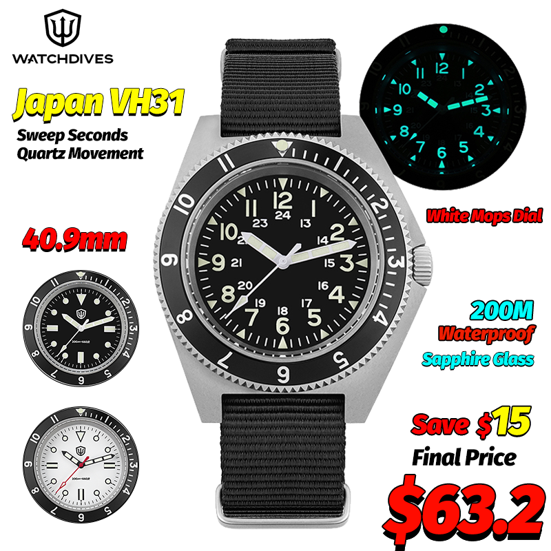 Zegarek kwarcowy Watchdives WD – Men'S Accessories And Jewelry recenzja i cena